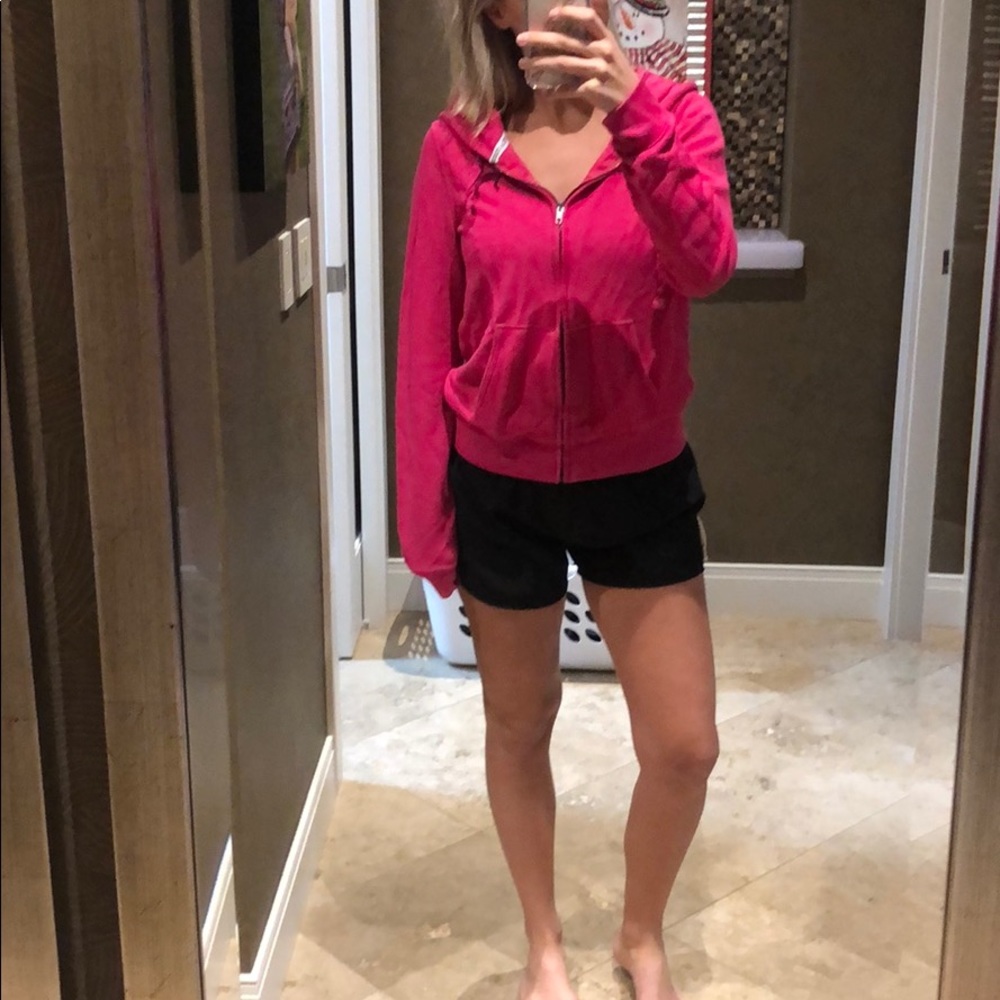 Hooded, PINK jacket.